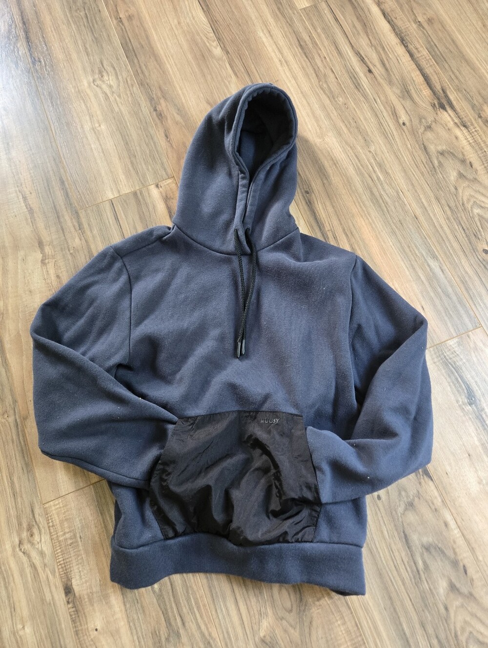 Men's Navy Pullover Hoodie with Front Pocket